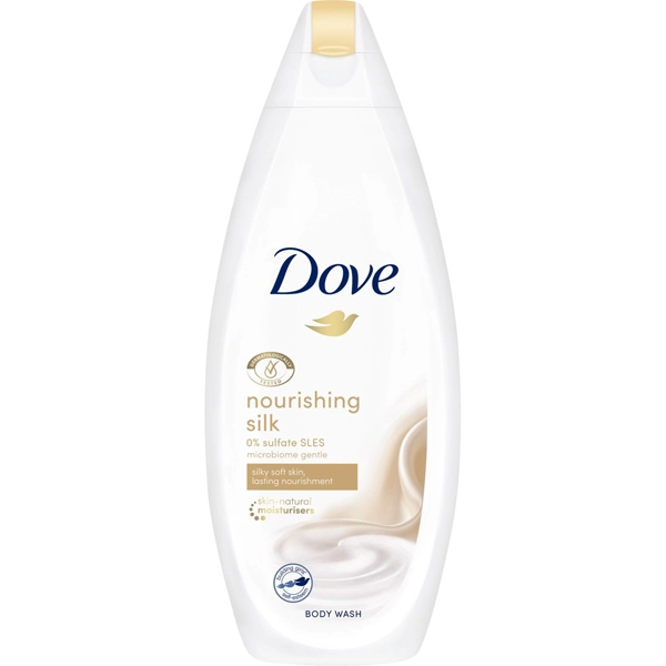 شامپو بدن داو اصل ابریشمی برای پوست خشک با عصاره ابریشم مغذی 750 میل | Dove Body Wash nourishing silk 750ml